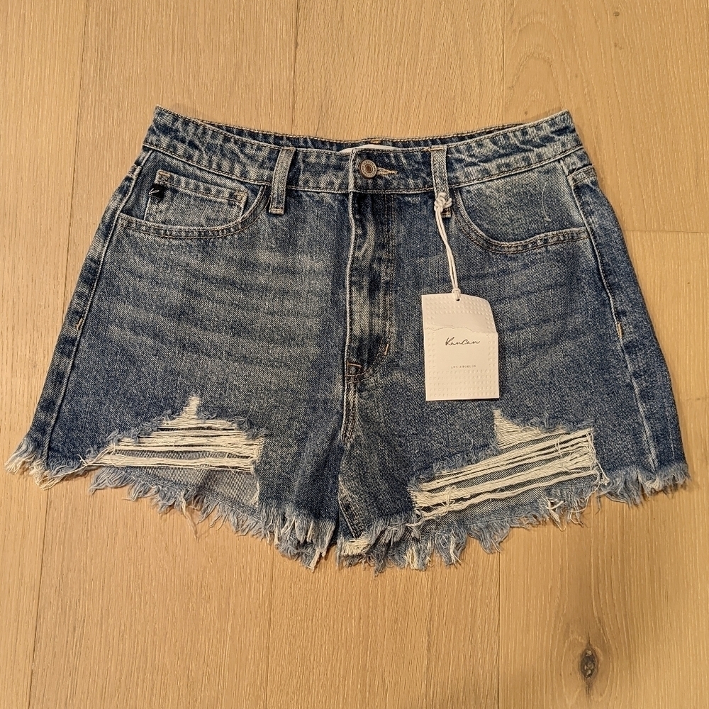 Denim Distressed Women Shorts